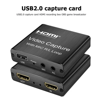 

Mini USB 2.0 HDMI Capture Card 4K Live Video Recording Box Camera DVD Camcorder for Household Computer Accessories