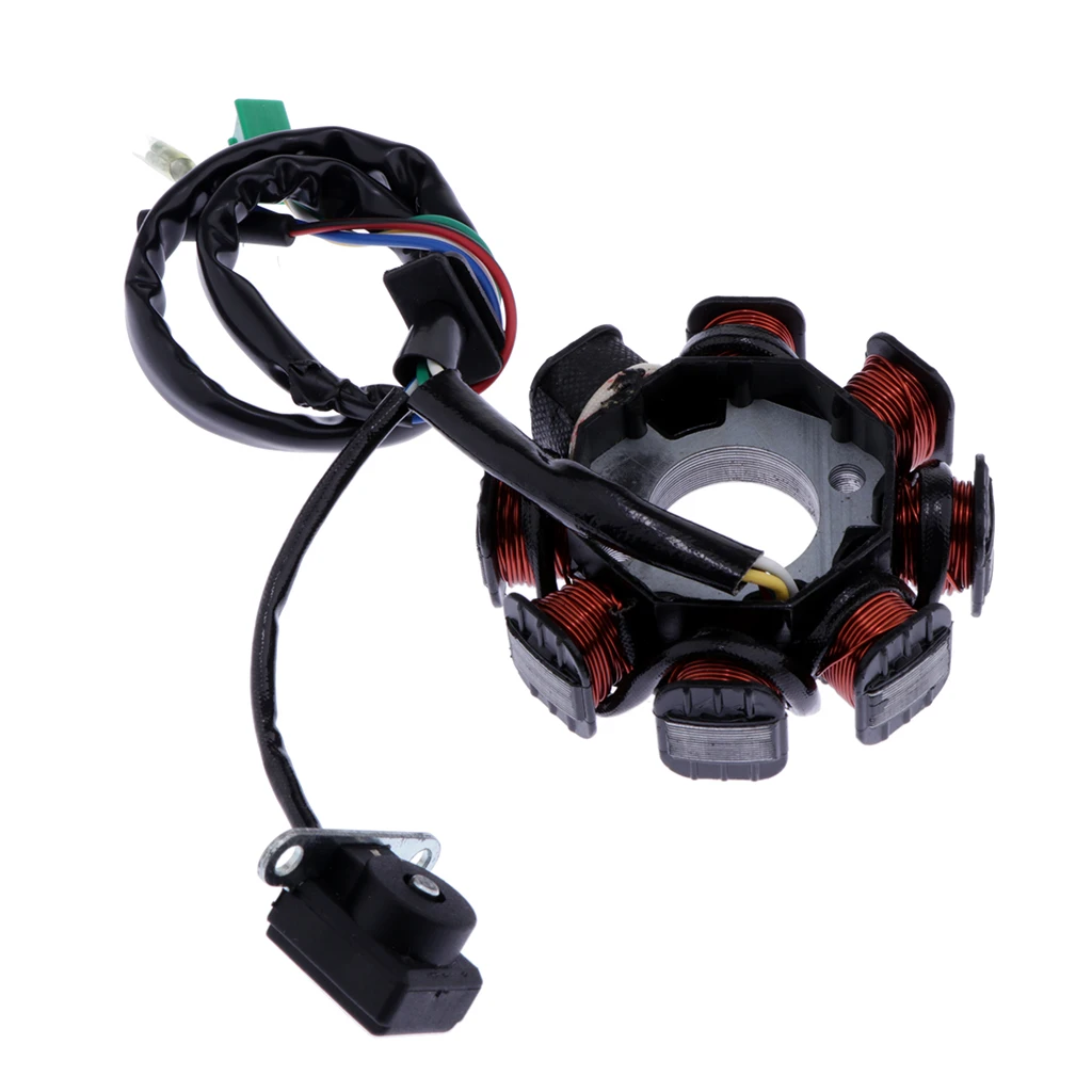 8 Катушек МАГНЕТО СТАТОР для GY6 125-150CC двигатель мото скутер Байк ATV