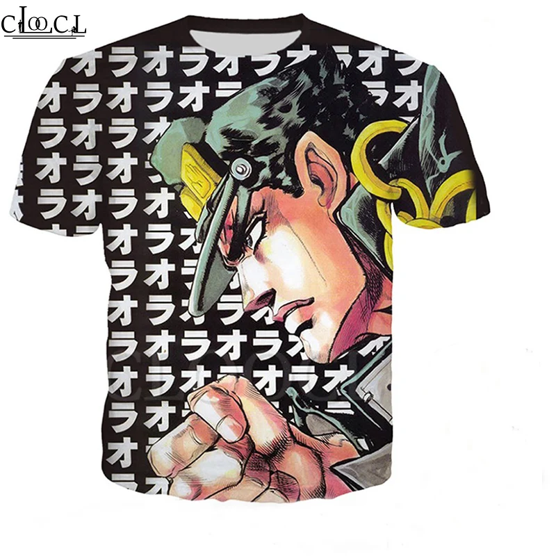 Футболка CLOOCL в стиле аниме Невероятные приключения Джоджо для мужчин и женщин