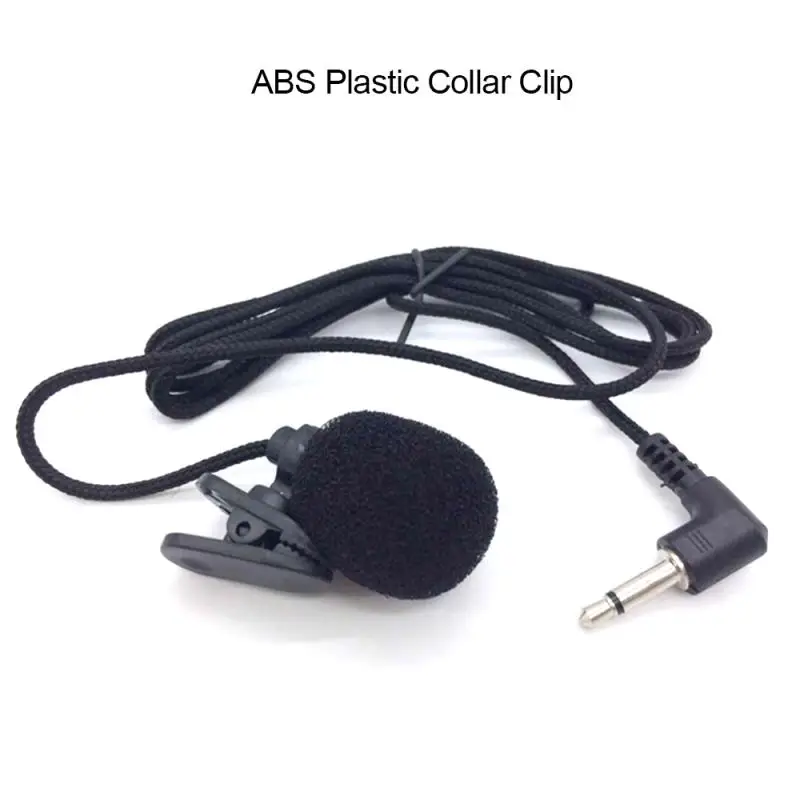 Micrófono con cuello de enganche de 3,5mm para teléfono móvil, soporte de conferencia, Clip de Audio Vocal, solapa, con cable, 1 Uds.