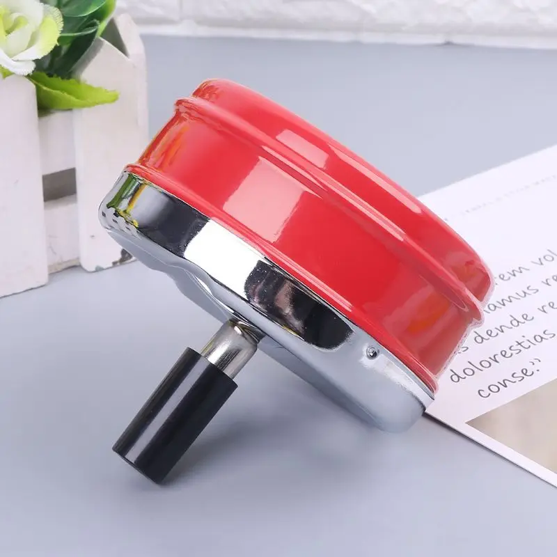 Portable Metal Spinning Ashtray With Press Rotating Lid Practical Cigarette Ash Collector