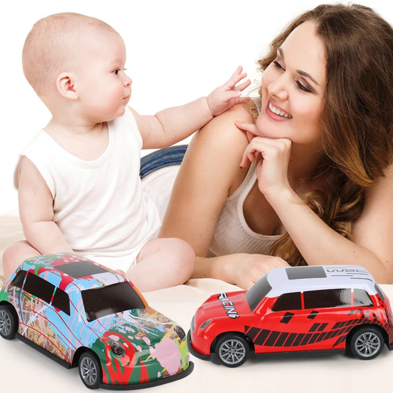

Toy Racing Car Alloy Iron Shell Racing Model Inertia Sliding Rail Car Mini Small Gift Toys for Children Boys