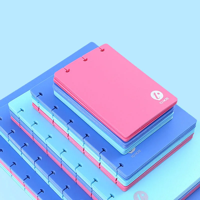Mushroom Hole Loose-leaf A5 Planner Cover For Discbound Notebook Mushroom Discs Rings Binding Binder Shell T-hole Accessories