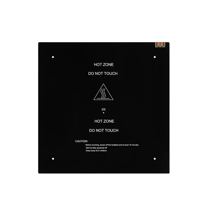 

3D printer parts hot bed hot bed dual power supply 24V round or square hot bed/aluminum substrate