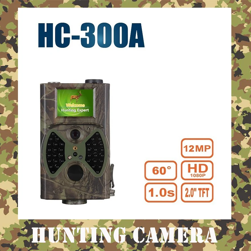

HC-300A HD 1080P 12MP Hunting Camera Video Scouting Night Vision LEDs Trail Camera Wildlife Animal Trap