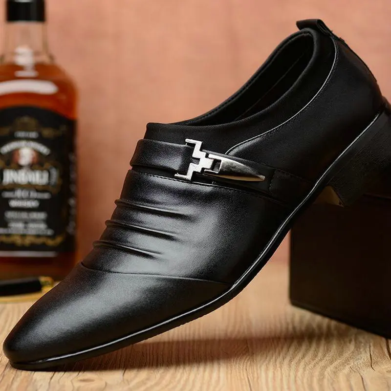 Модные мужские туфли оксфорды в итальянском стиле Мужская официальная обувь