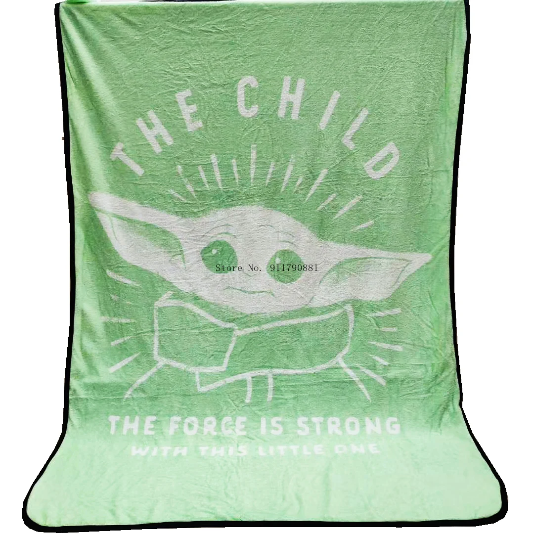 Disney Star Wars Cute Yoda Baby Design Grey Green Super Soft Comfy