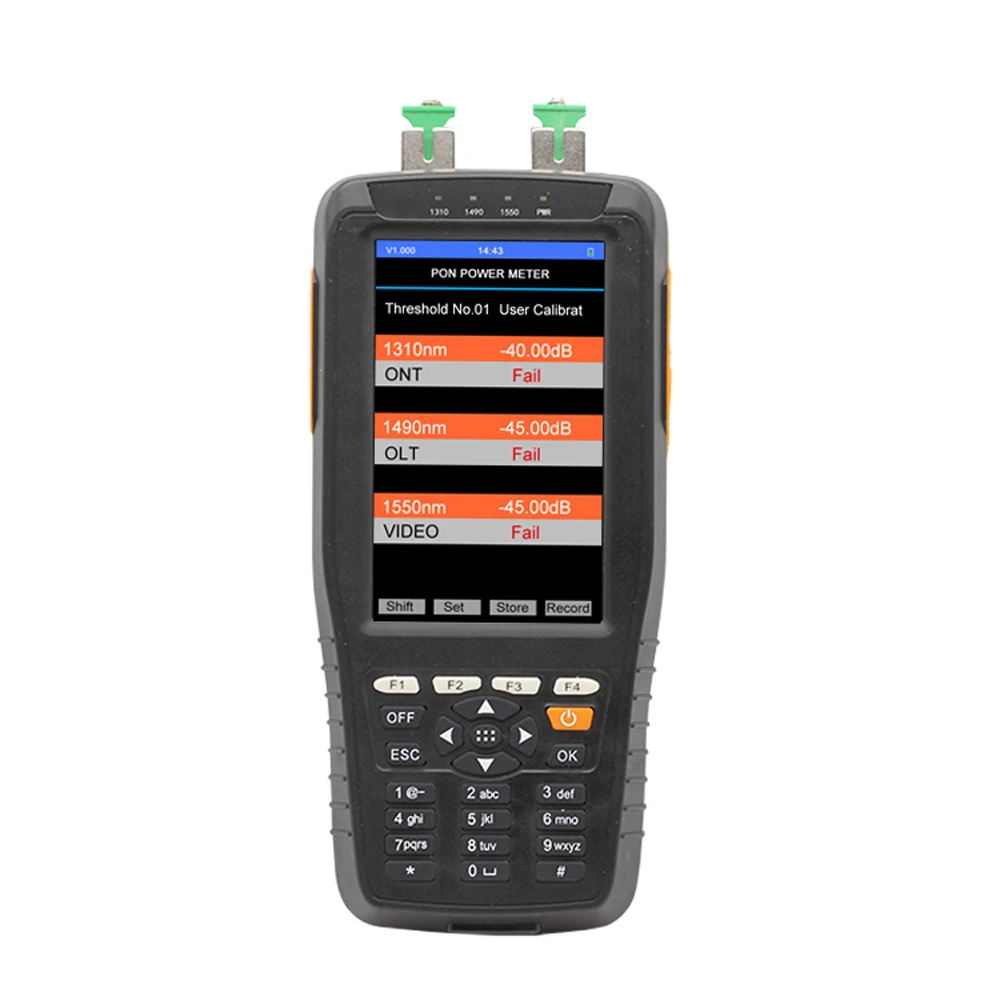 TM70B PON измеритель мощности волоконно-оптический кабель тестер Универсальный интерфейс детектор разъема