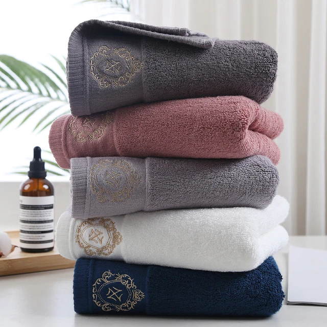 New Luxury Embroidery Adult Bath Towels Bathroom 140*80 cm Large