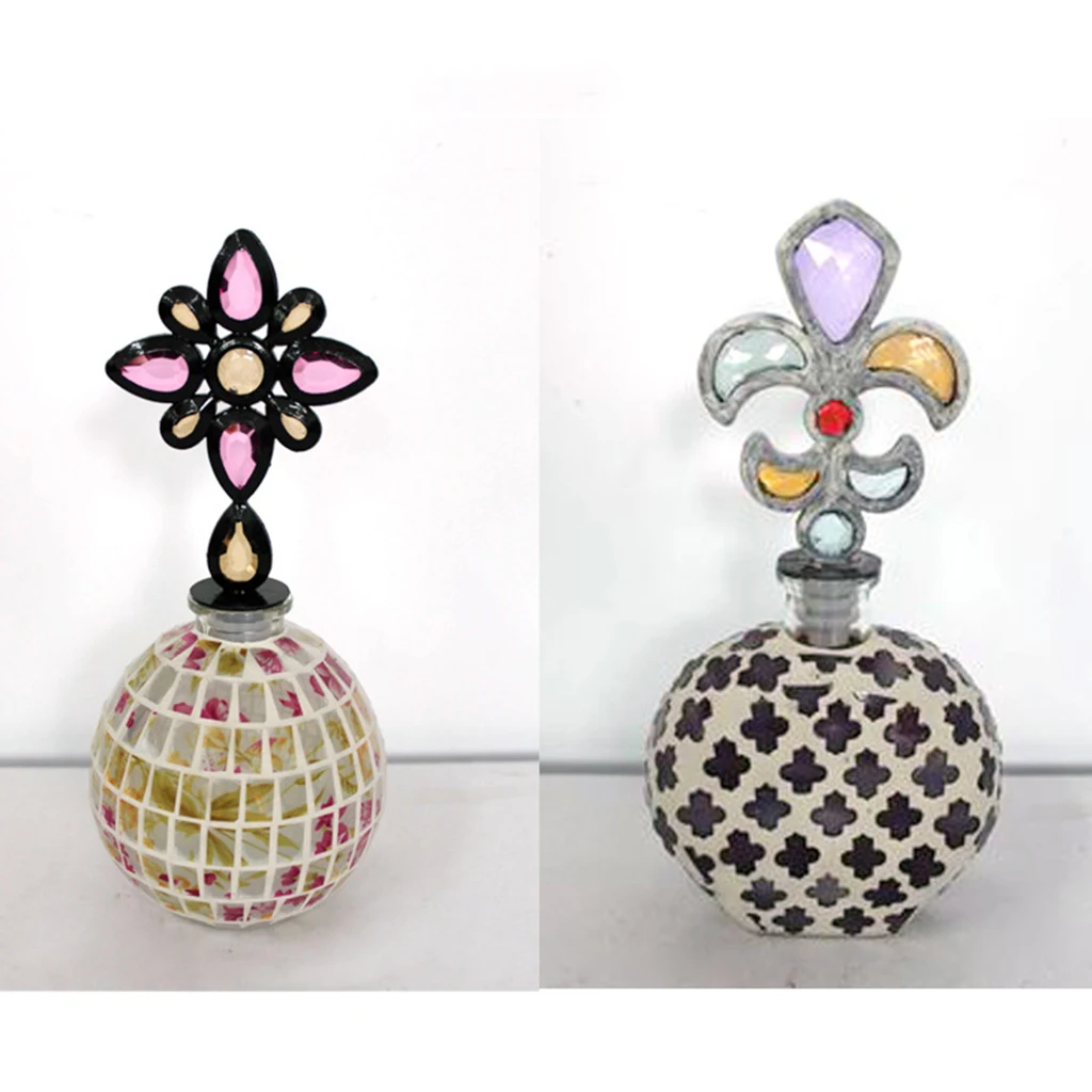 100g Round Shape Clear Glass Mosaic Tiles for Mosaic Making Kids Crafts Jewelry Making Supplies Home Decor - 15mm