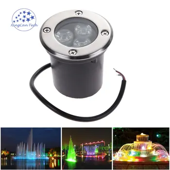

1pc Waterproof led underground lights IP67 Buried Outdoor Spot recessed inground 1W 3W 5W Ground Underground Lights for outdoor