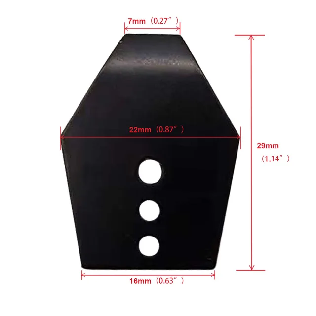 JonStar 20pcs/lot S/M/L Stainless Steel Swim Jig Blades M,Shakee Blades,Jig Dancer Blades Manufacture,Diy for jigs Black Color