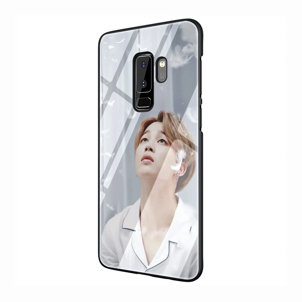 EWAU Цзиминь красивый закаленное Стекло чехол для телефона чехол для samsung Galaxy S7 край S8 9 10 Plus, Note 8, 9, 10, A10 20 30 40 50 60 70 - Цвет: G1