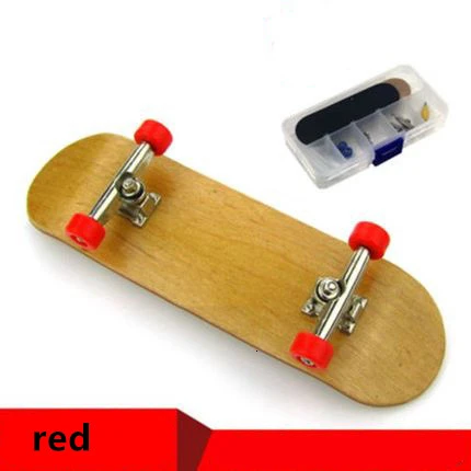 red Профессиональный мини палец Bmx скейт доска клен деревянный гриф Tech палуба рампы Мальчики гаджеты Juguetes Para Chicos Minicra - Цвет: red