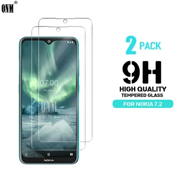 Перейти на Алиэкспресс и купить 2 шт. закаленное стекло для NOKIA 7,2 6,2 4,2 3 V 3,1 C 3,1 A 2,2 3,2 4,2 защита экрана 9H закаленное стекло для Nokia 1 Plus X71