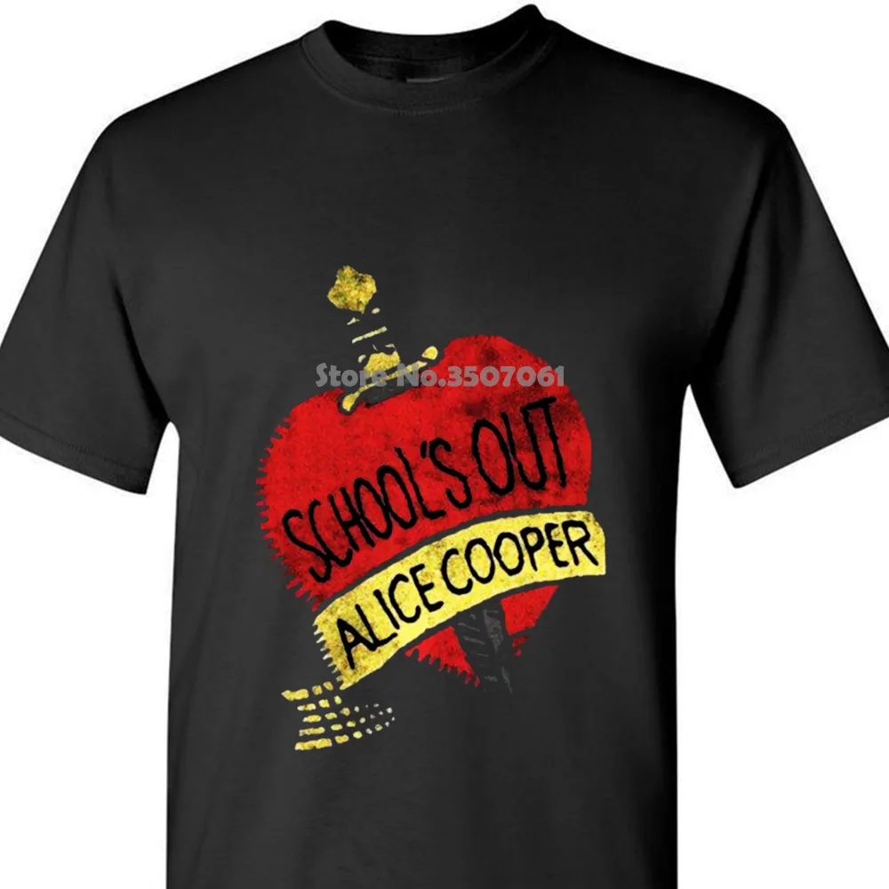 Женская футболка Женская Alice Cooper Schools Out для лета Officiel Femmes женская футболка Повседневная футболка для девочек