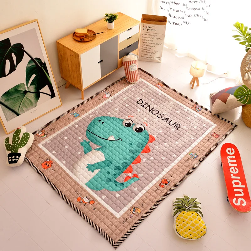 Детская мозаика игровой коврик Детский ковер детские игрушки 145X195X1,5 см машинные моющиеся коврики для гостиной Противоскользящий ковер для спальни - Цвет: 27