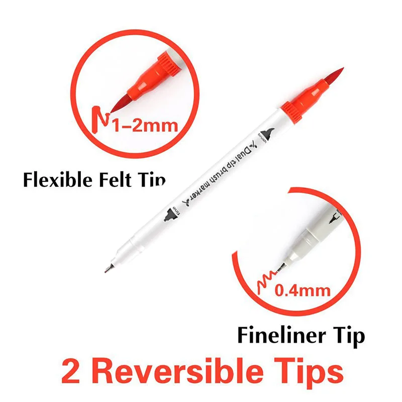 Художественные принадлежности Маркеры Ручка 100 цветов художественные маркеры