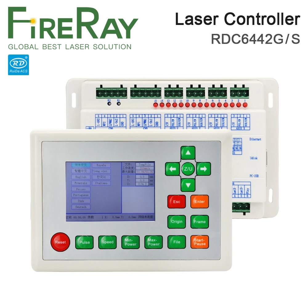 

Ruida RDC6442 RDC6442G Laser Machine Controller for Co2 Laser Engraving Cutting Machine Upgrade RDC6442S RDC6442
