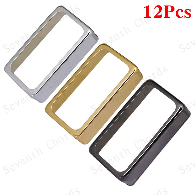 

12 Pcs Metal Brass Electric Guitar Hollow O-Shape Humbucker Pickup Covers/Lid/Shell