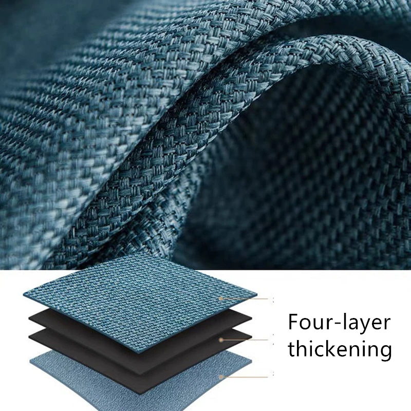 310cm Height Custom Made window 80%-90% blackout curtain thickened cotton linen cutains for living room bedroom luxury curtains - Image 4