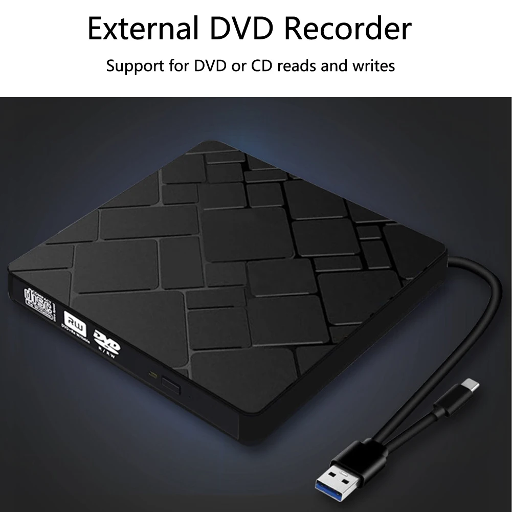 Rewriter Настольный внешний CD Привод ноутбук портативный плеер Тип C аксессуары ультра тонкий USB 3,0 компьютер DVD горелки ридер