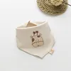 Baby Bib Soft Organic Cotton Newborn Drool Cute Triangle Scarf Comfortable Drooling Teething Towel Saliva Burp Bibs Accessories 3