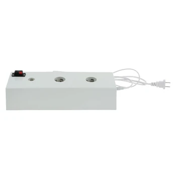 

Us Plug Lamp Stand Display Lamp Socket 2 in 1 Aging Test Lamp Holder White