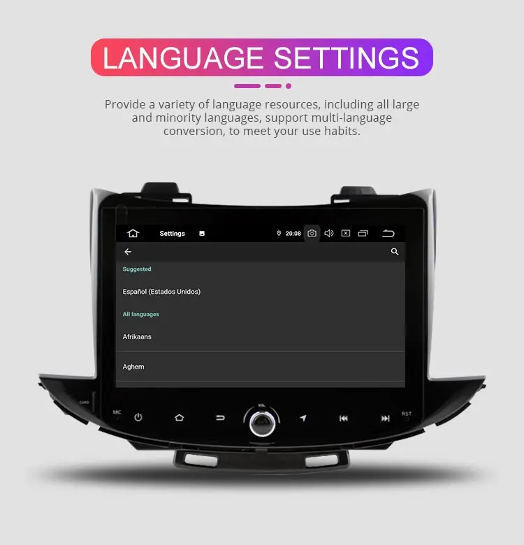 Besina Android 9,0 автомобильный dvd-плеер Для Chevrolet Trax gps Навигация стерео Мультимедиа 1 Din автомагнитола wifi 4G+ 64G