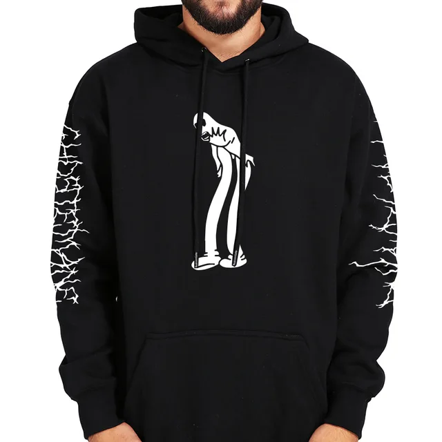 Ghostemane Hoodies Mercury Retrograde Image Printed Sweatshirt Black Long Sleeve Velvet Warm Soft Hooded