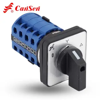 

CANSEN LW26-20 Ith 20A Motor Control Switch 3 position Star-delta 0-Y-D 16 Terminals with an Extra Plug for the Contactor