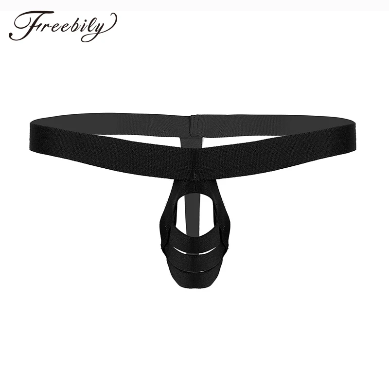 

Men Hot Erotic Lingerie Elastic Low Rise Multi-Straps Bulge Pouch T-back Jock Straps Thong Briefs Sexy Gay Male Underwear