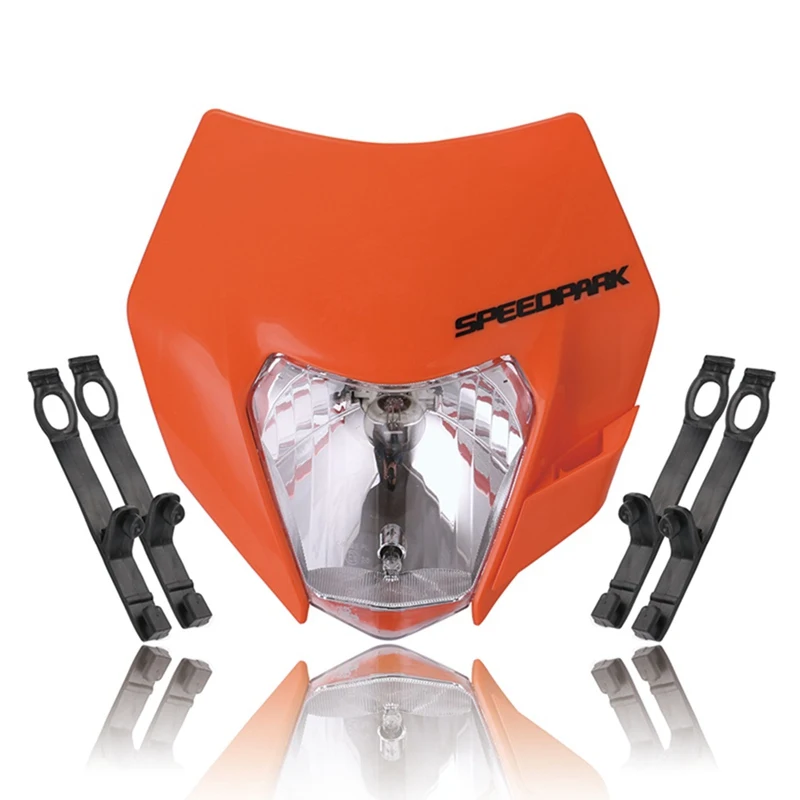 Мотоцикл Байк мотокросс Универсальный фара для KTM - Цвет: OR