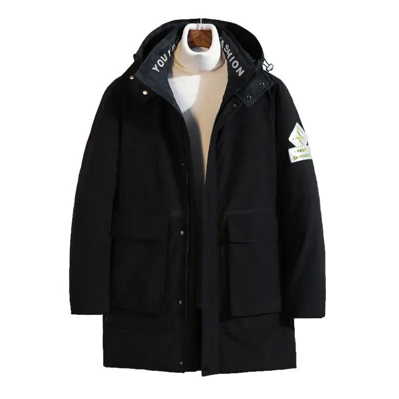 Winter Warm Parka Mens Padded Jacket Plus Size 7XL 8XL Men Fashion Hooded Thicken Clothing Male Casual Coat Outwear Parkas