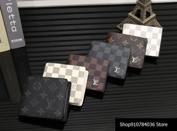 

Luxury Louis Vuitton LV- Men Women Wallets Fashion Long Leather Top Quality Card Holder Classic Female Purse Brand Wallet L17