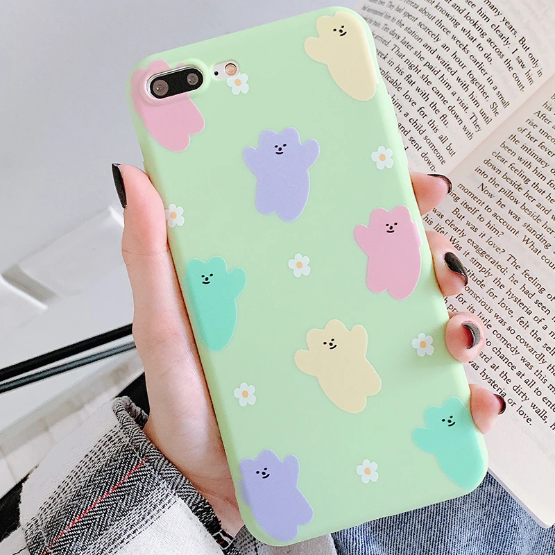 1 Милый мультяшный чехол для телефона Apple iphone 6 6s 7 8 plus x xs xr max 11 Чехлы для телефона из термополиуретана силиконовый Задний Бампер Мягкий защитный чехол - Цвет: 1