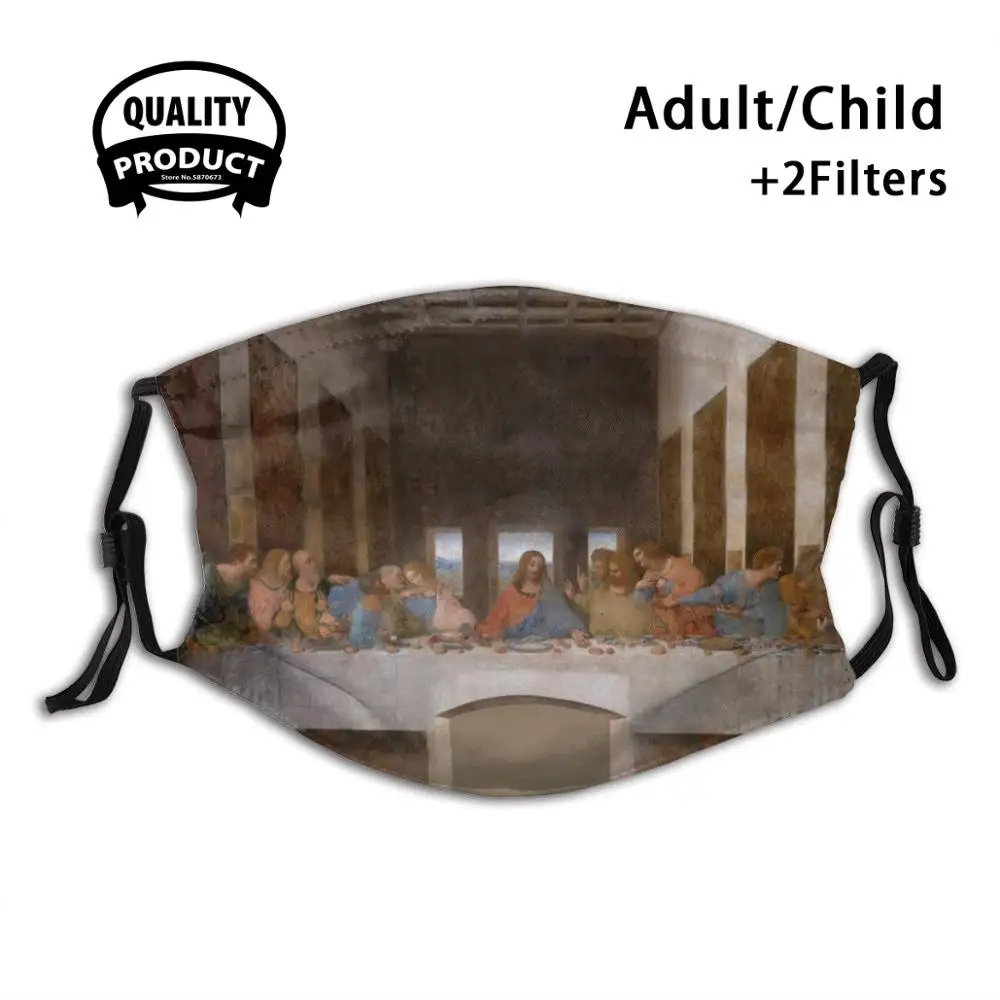 

Маска для рта многоразовая с фильтром для мужчин, женщин, мужчин, детей, Иисуса Христа, Бога, священный четверг, Пасхи, христианские оригинальные известные