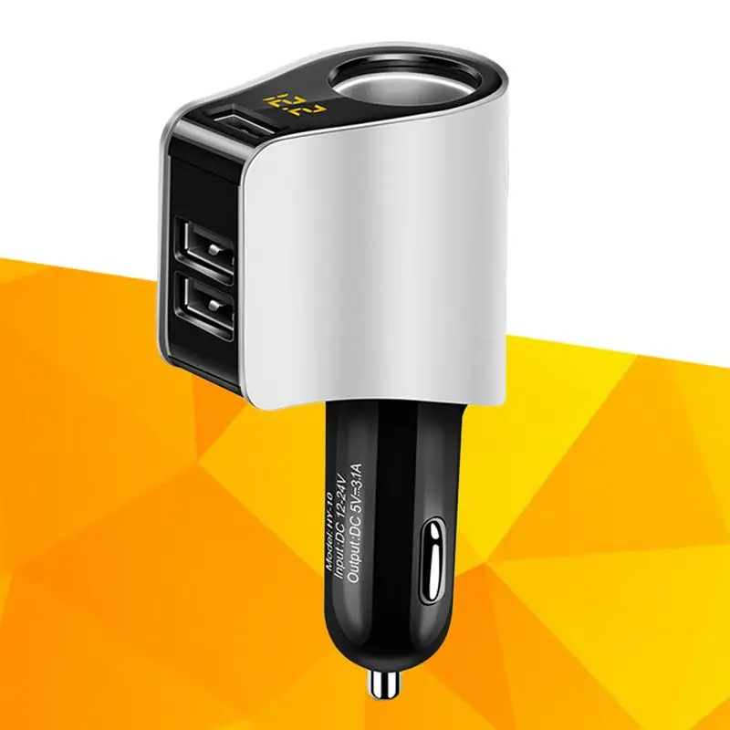 12-24 в 80 Вт автомобильный тройной USB двойной адаптер для автомобильного прикуривателя разветвитель конвертер автомобильное напряжение Диагностика прикуривателя