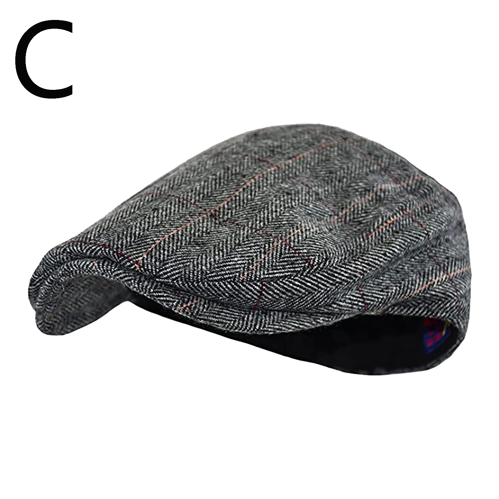 Men Women Soft Plaid Retro Hats Casul Breathable Winter bonnet Warm Comfort Beret