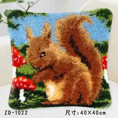 Pattern 17 Начинающих вышивка подушка с изображением животных защелка крышки крюк ковер делая наборы для взрослых KYY8815 - Цвет: Pattern 17