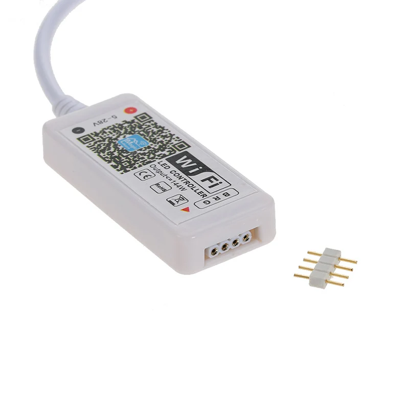 DC5-28V мини RGB Wifi умный контроллер диммер выход 3 канала работает для Android/IOS мобильного телефона бесплатное приложение поддержка звука Ac