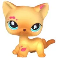 Лпс стоячки кошки Игрушки для кошек lps, редкие подставки, маленькие короткие волосы, котенок, розовый#2291, серый#5, черный#994,, коллекция фигурок для питомцев - Цвет: 816
