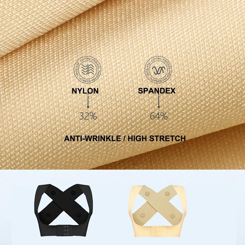 Posture Corrector Back Support Belt Shoulder Brace Chest Lift Body Shaper X-shaped Hunchback Correction Straight Health Care