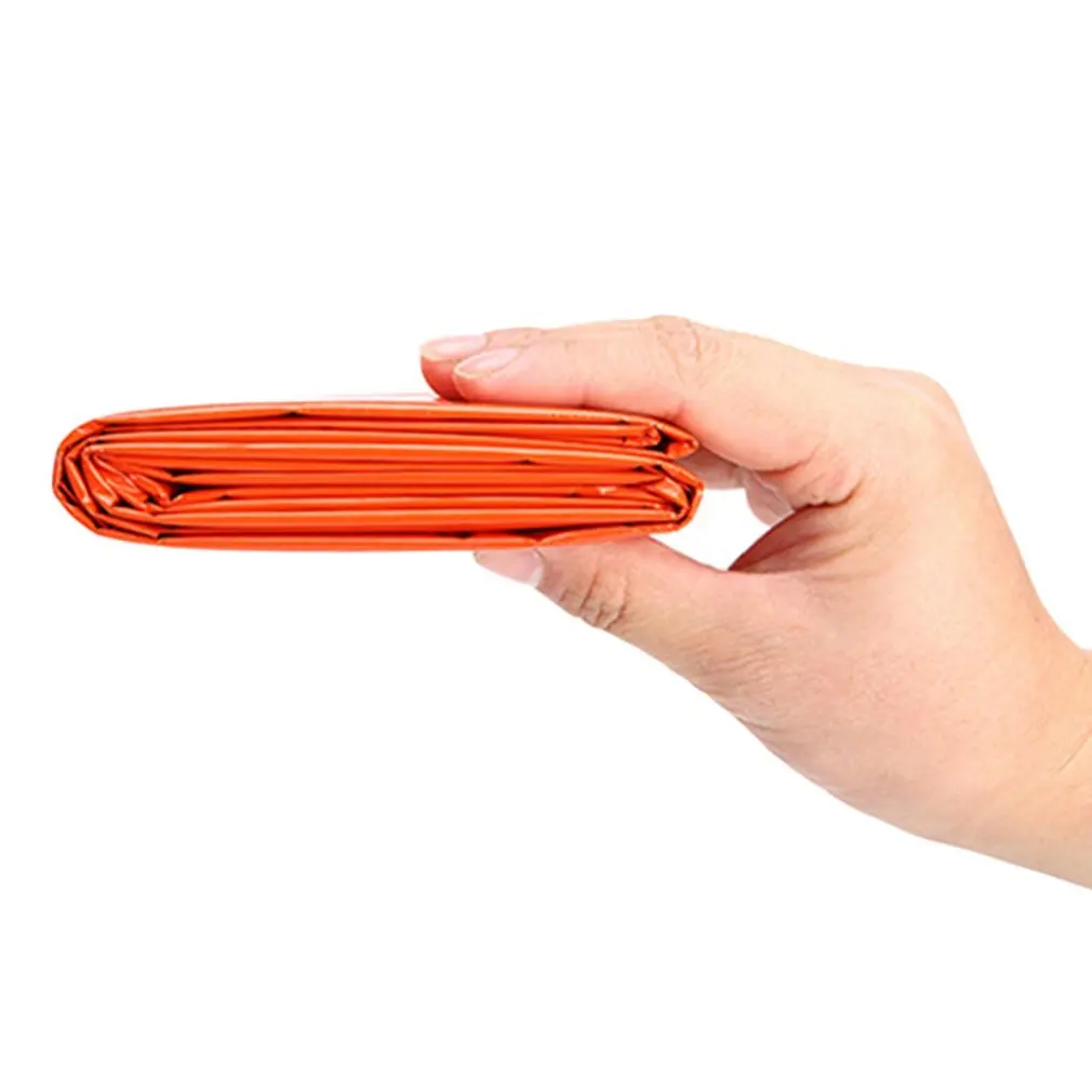 

2.1*1.3m Camping Portable Emergency Blanket First Aid Survival Rescue Curtain Life-Saving Tent Tools Outdoor Survive Orange Tool