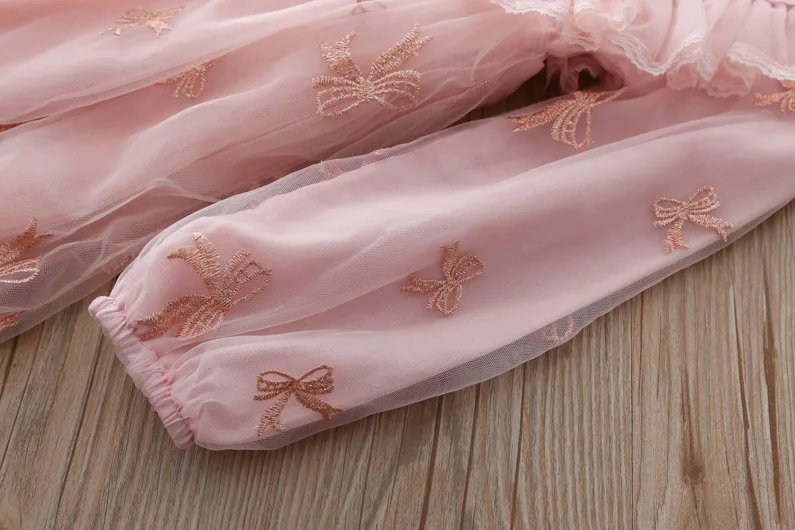 Одежда для девочек оптом весенние праздничные платья принцессы кружевное платье с вышивкой для детей детская одежда 5 шт./лот