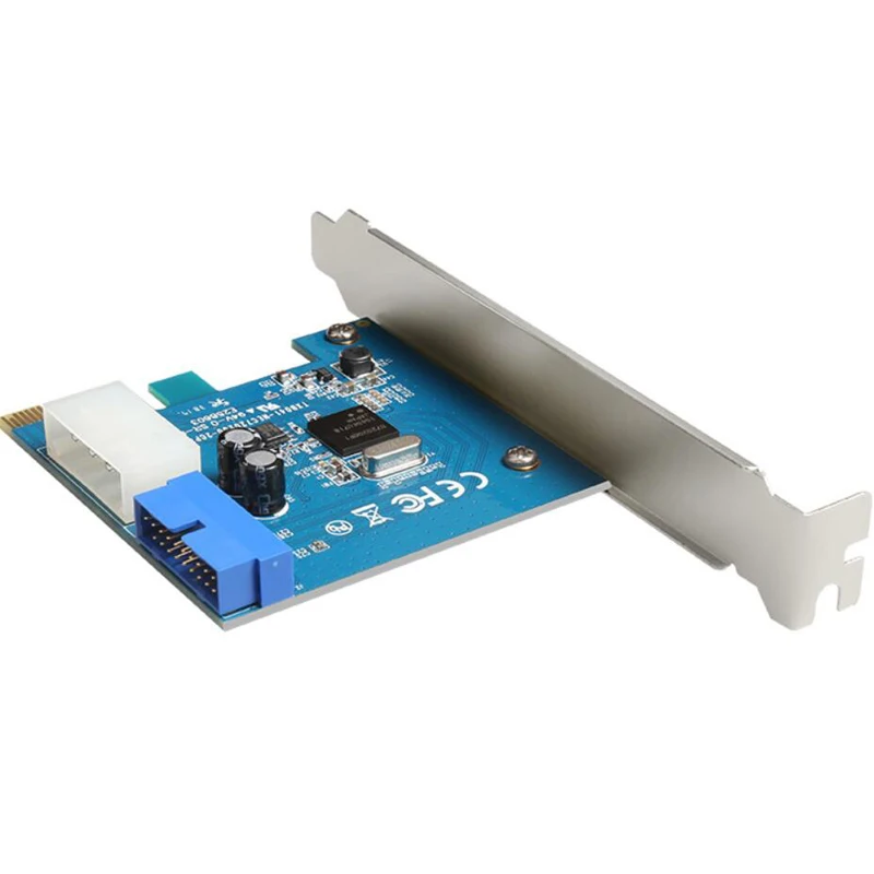 USB 3,0 PCI-E карта расширения адаптер Внешний PCIE на внутренний 20pin разъем PCI-E карта с 4 Pin источник питания TXB152
