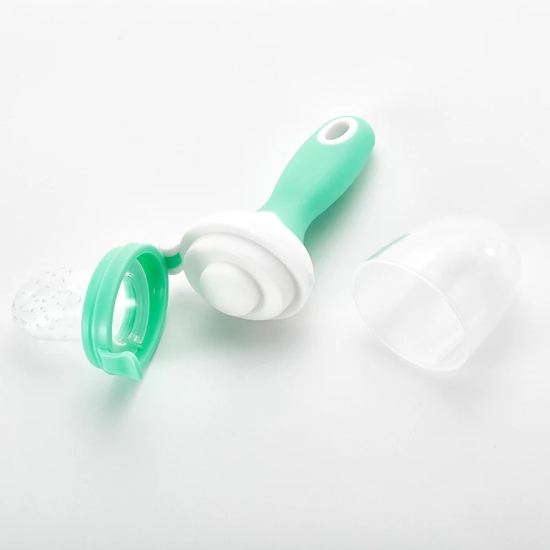 Baby Pacifier Nipple Masher Care Safety Tool Baby Food Fresh Food Fruit Vegetable Mills Dispenser Silicone Teether Molar Stick