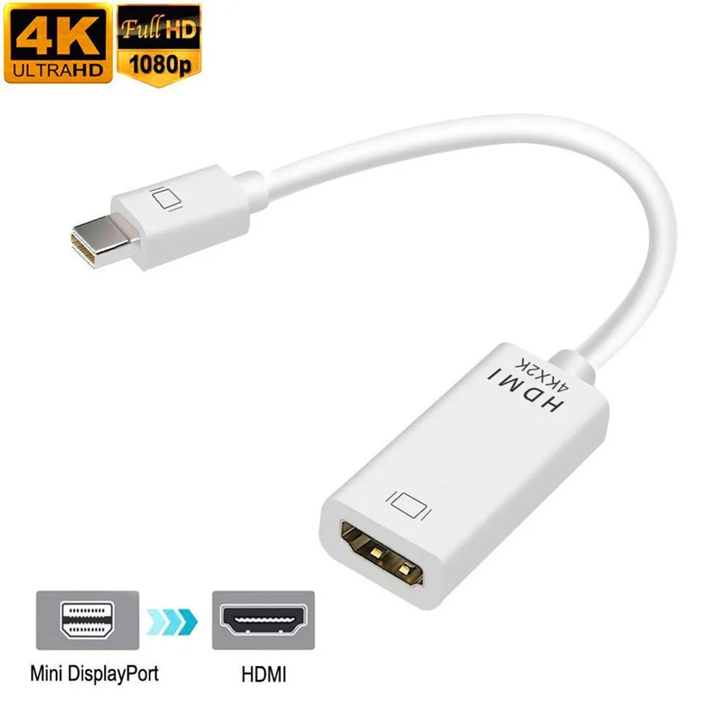 H15 Мини Dp к Hdmi hd-конвертер адаптер Встроенный умный чип-преобразователь Поддержка 4K Мини Dp к Hdmi hd-конвертер адаптер