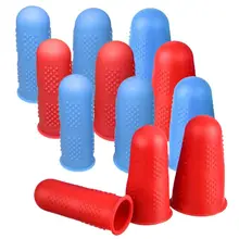 Клеевые противообжимные колпачки для пальцев 12 шт. силиконовые защитные пленки для пальцев в 3 размерах защита Нескользящая противоскользящая накладка на палец