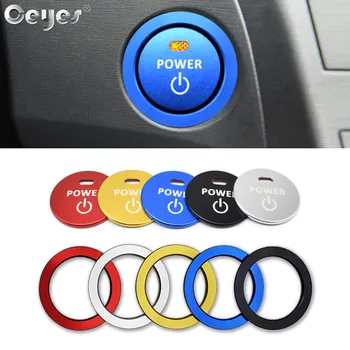 

Ceyes Car Styling Accessories Engine Sticker Start Stop Ring Auto Button Trim Cover Case For Lexus NX200 NX300 GS For Toyota CHR